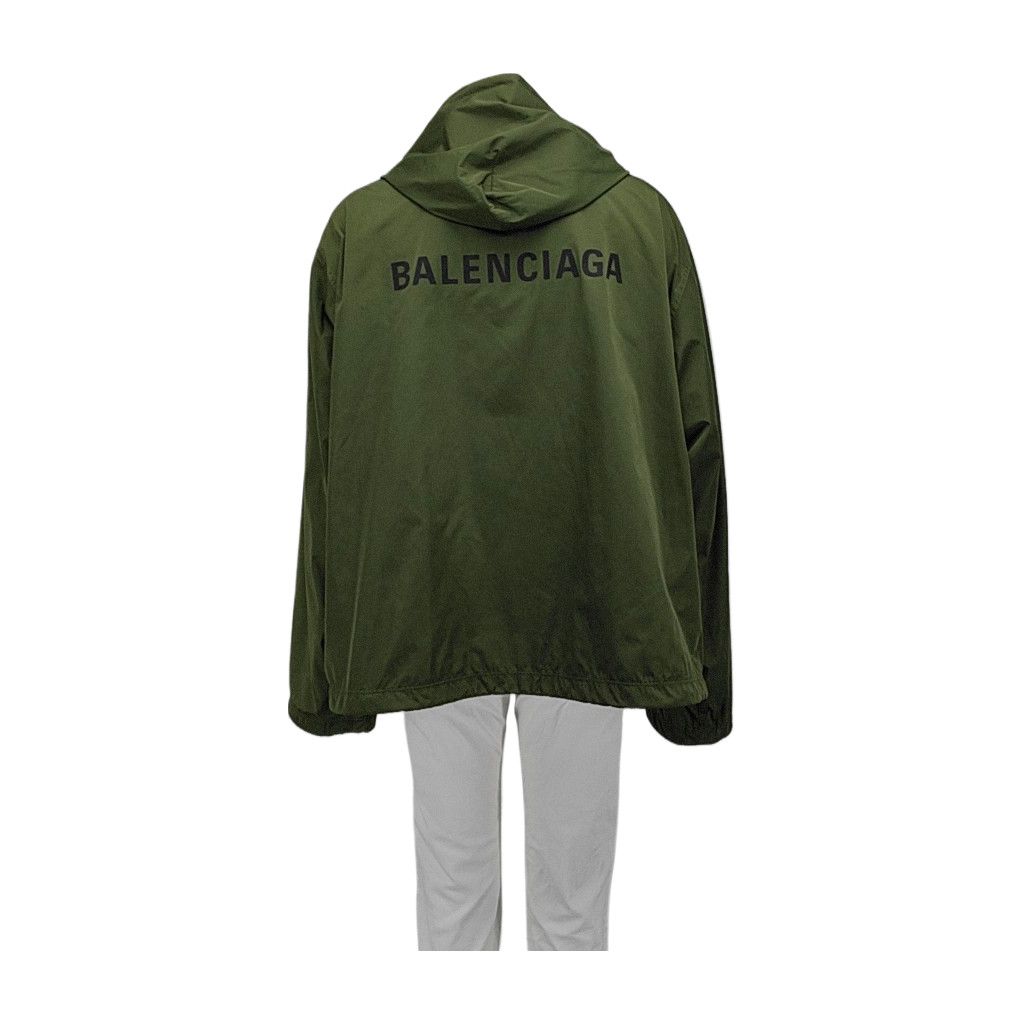 Balenciaga Balenciaga Logo Back Hooded Windbreaker Size L Size US L / EU 52-54 / 3 - 2 Thumbnail