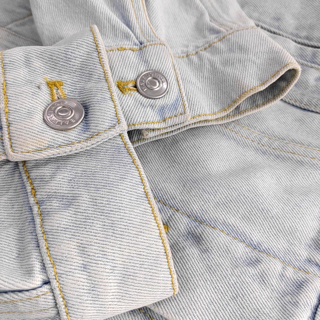 Balenciaga Balenciaga Frayed Denim Jacket Size 36 Size XS / US 0-2 / IT 36-38 - 8 Thumbnail