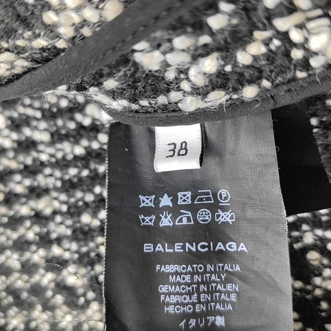 Balenciaga Balenciaga Tweed Pattern Jacket Size 38 Size S / US 4 / IT 40 - 4 Thumbnail