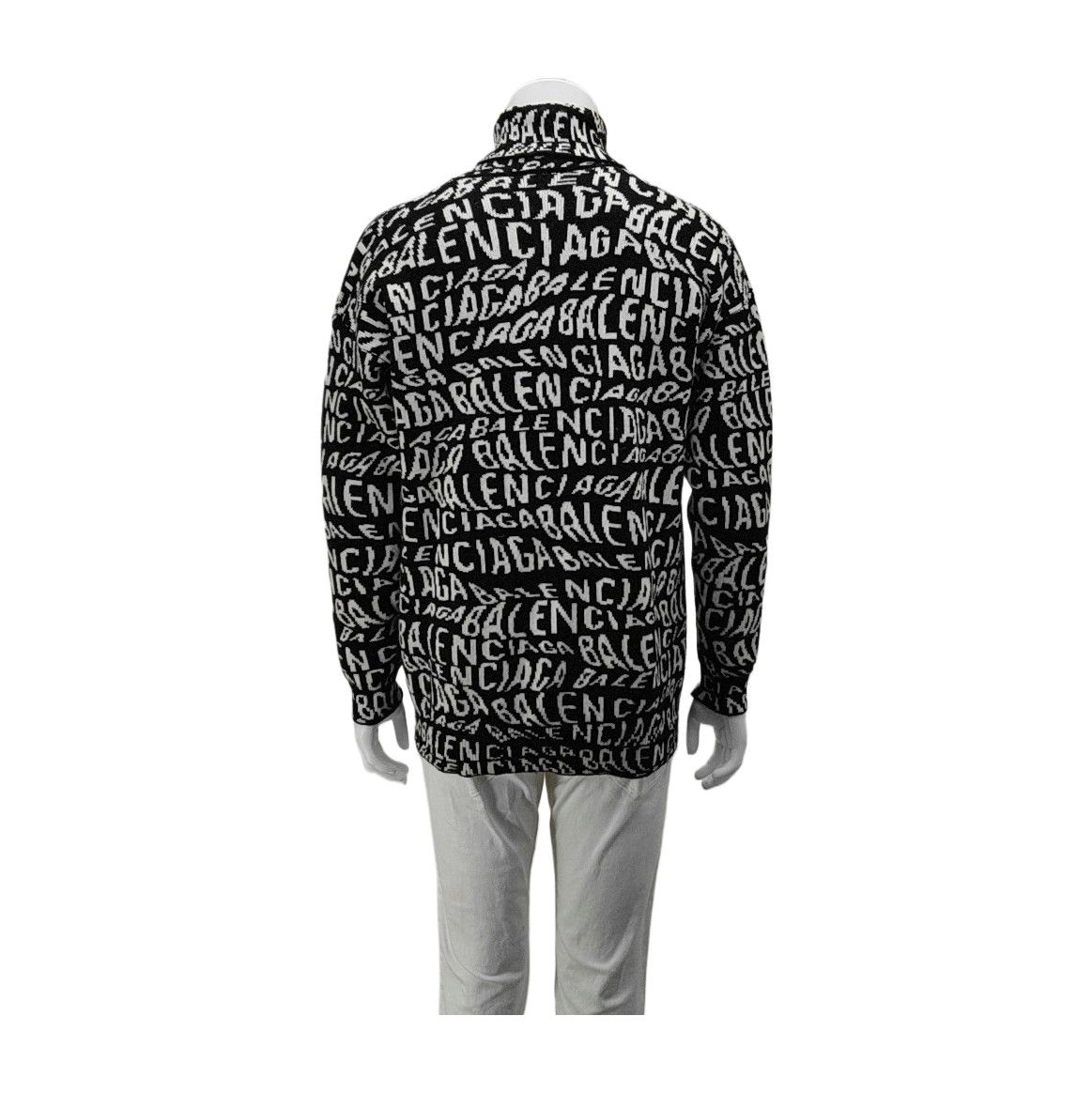 Balenciaga Balenciaga Allover Logo Sweater Size XS Size US XS / EU 42 / 0 - 2 Thumbnail