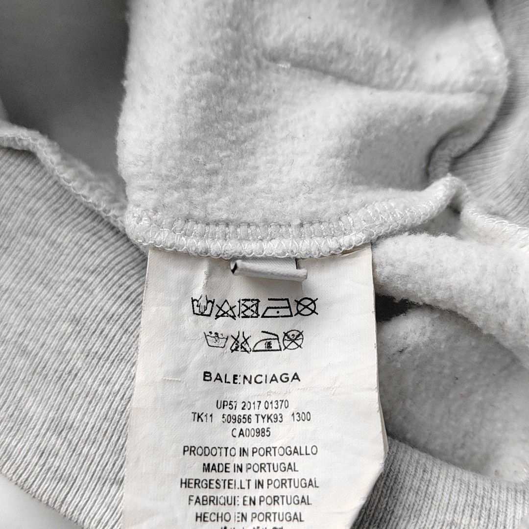 Balenciaga Balenciaga Logo Grey Hoodie 4Y Size XXS / US 00 / IT 34 - 4 Thumbnail