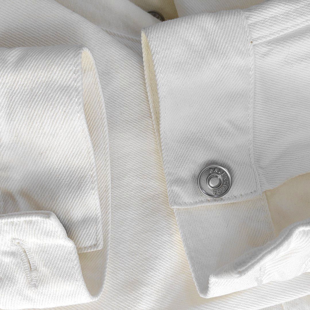 Balenciaga Balenciaga White Denim Jacket Size 34 Size XXS / US 00 / IT 34 - 10 Thumbnail