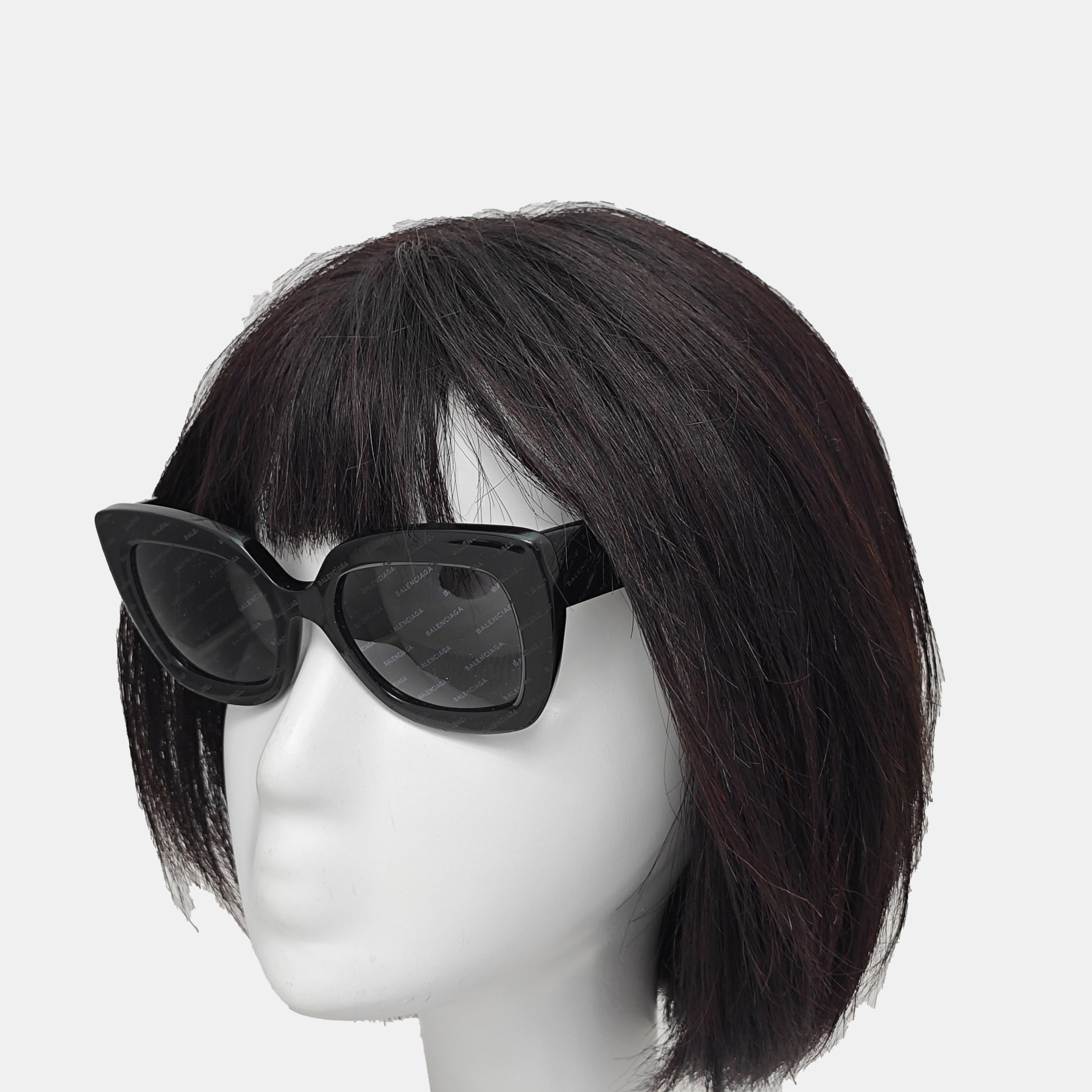 Balenciaga Balenciaga Logo Print Sunglasses One Size Size ONE SIZE - 2 Thumbnail