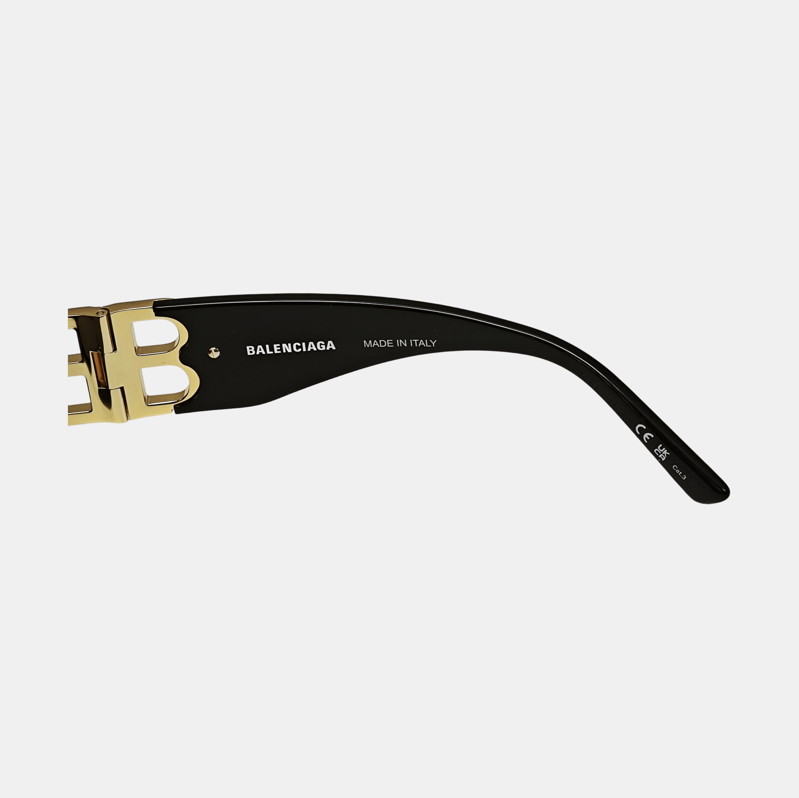 Balenciaga Balenciaga Gold BB Logo Sunglasses ONE SIZE Size ONE SIZE - 3 Thumbnail