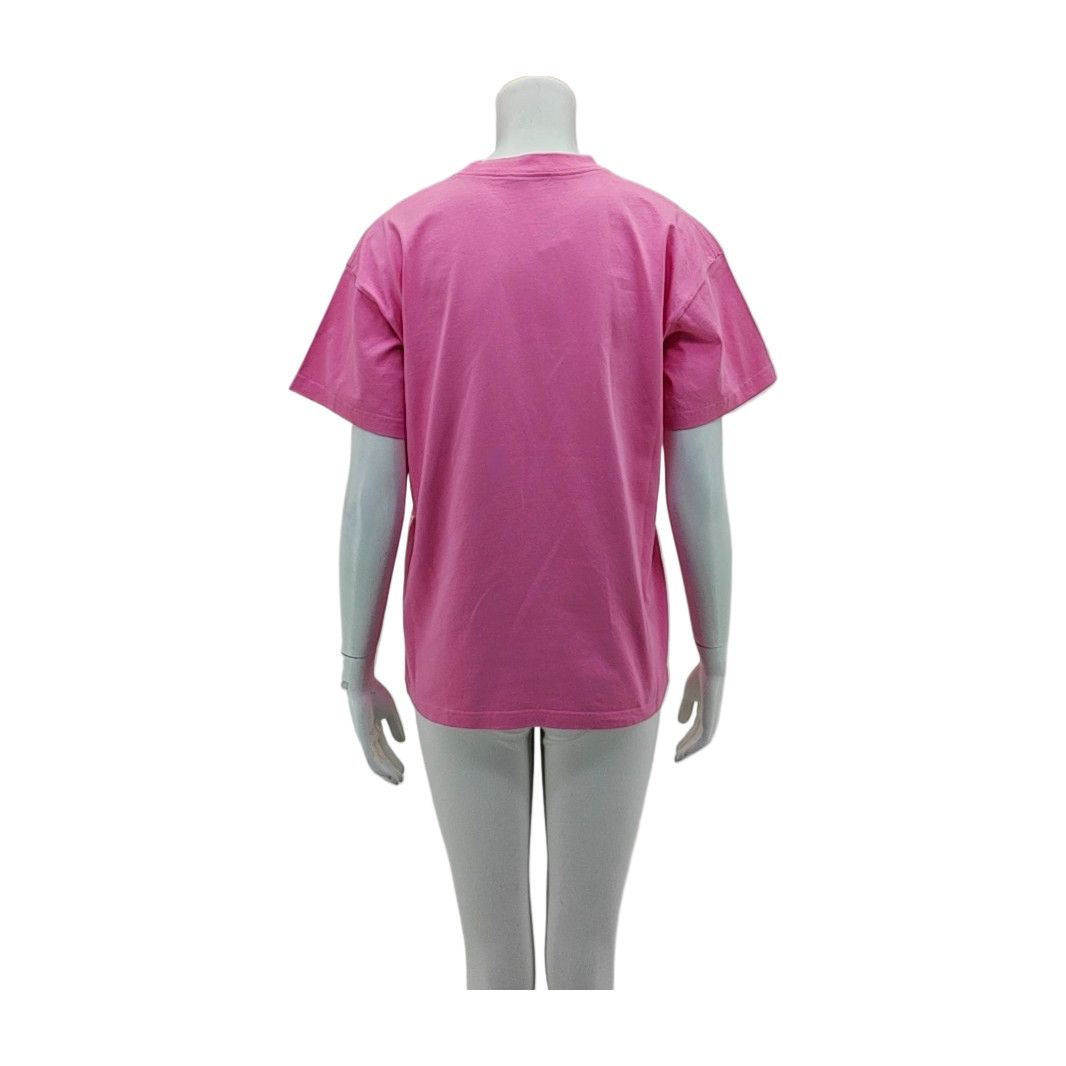 Balenciaga Balenciaga Pink Cotton Logo T-Shirt XXS Size XXS / US 00 / IT 34 - 2 Thumbnail