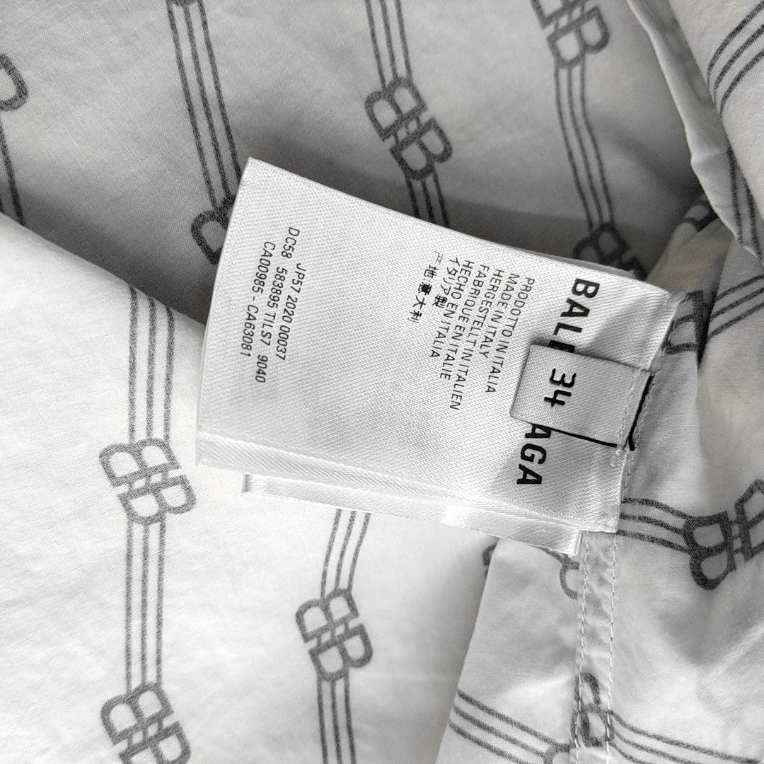 Balenciaga Balenciaga BB Monogram Button Up Shirt Size 34 Size XXS / US 00 / IT 34 - 5 Thumbnail