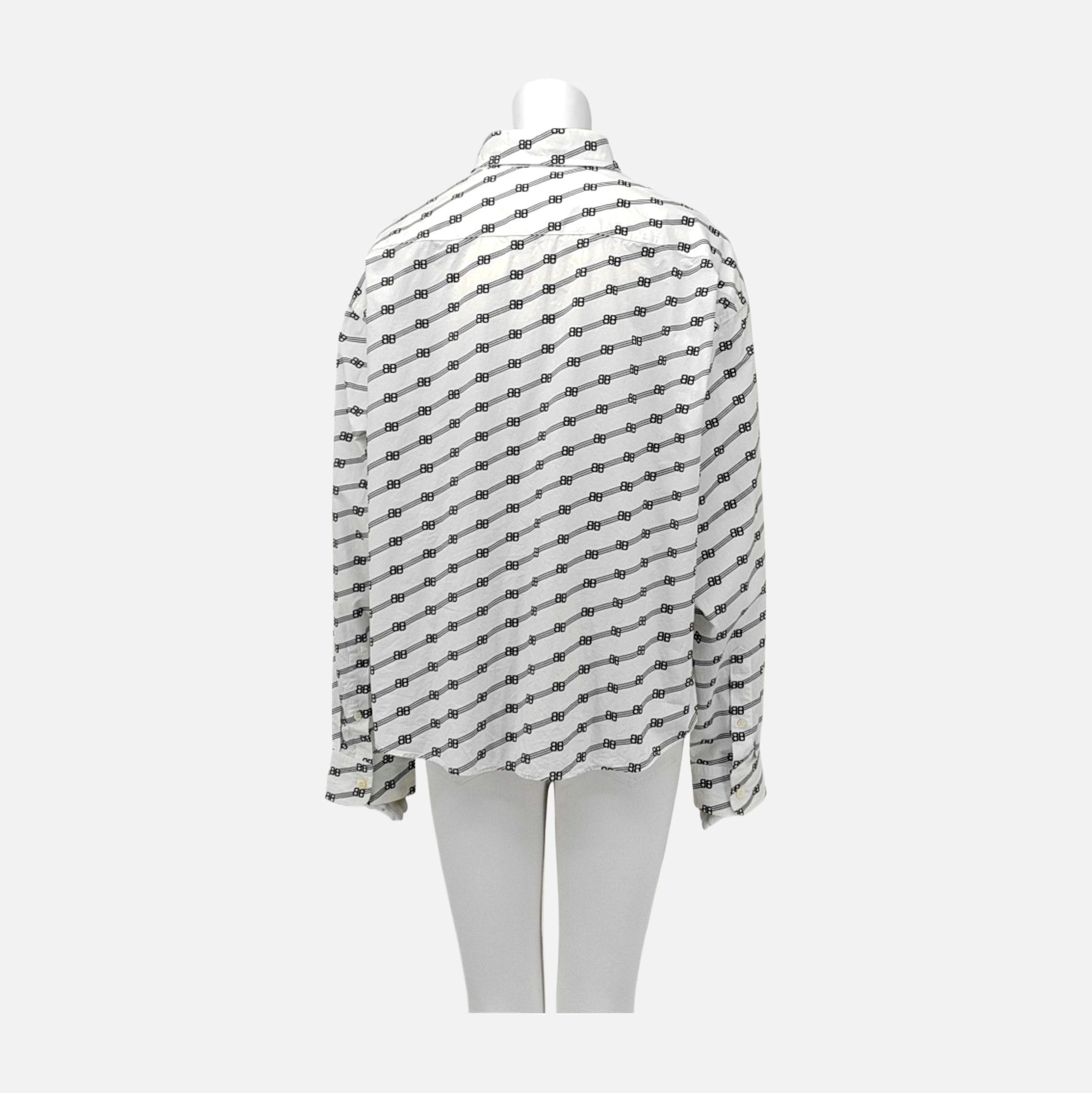Balenciaga Balenciaga BB Monogram Button Up Shirt Size 34 Size XXS / US 00 / IT 34 - 2 Thumbnail