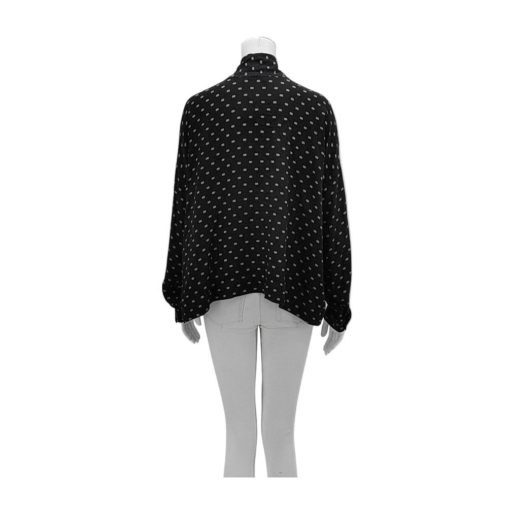 Balenciaga Balenciaga Monogram Silk Tie Neck Blouse Size 36 Size XS / US 0-2 / IT 36-38 - 2 Thumbnail
