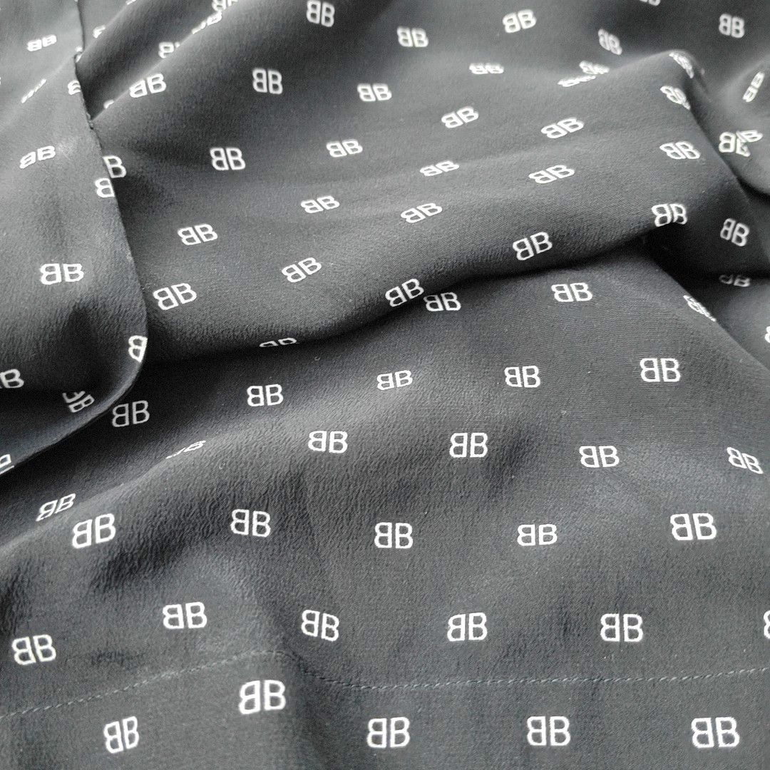 Balenciaga Balenciaga Monogram Silk Tie Neck Blouse Size 36 Size XS / US 0-2 / IT 36-38 - 7 Thumbnail