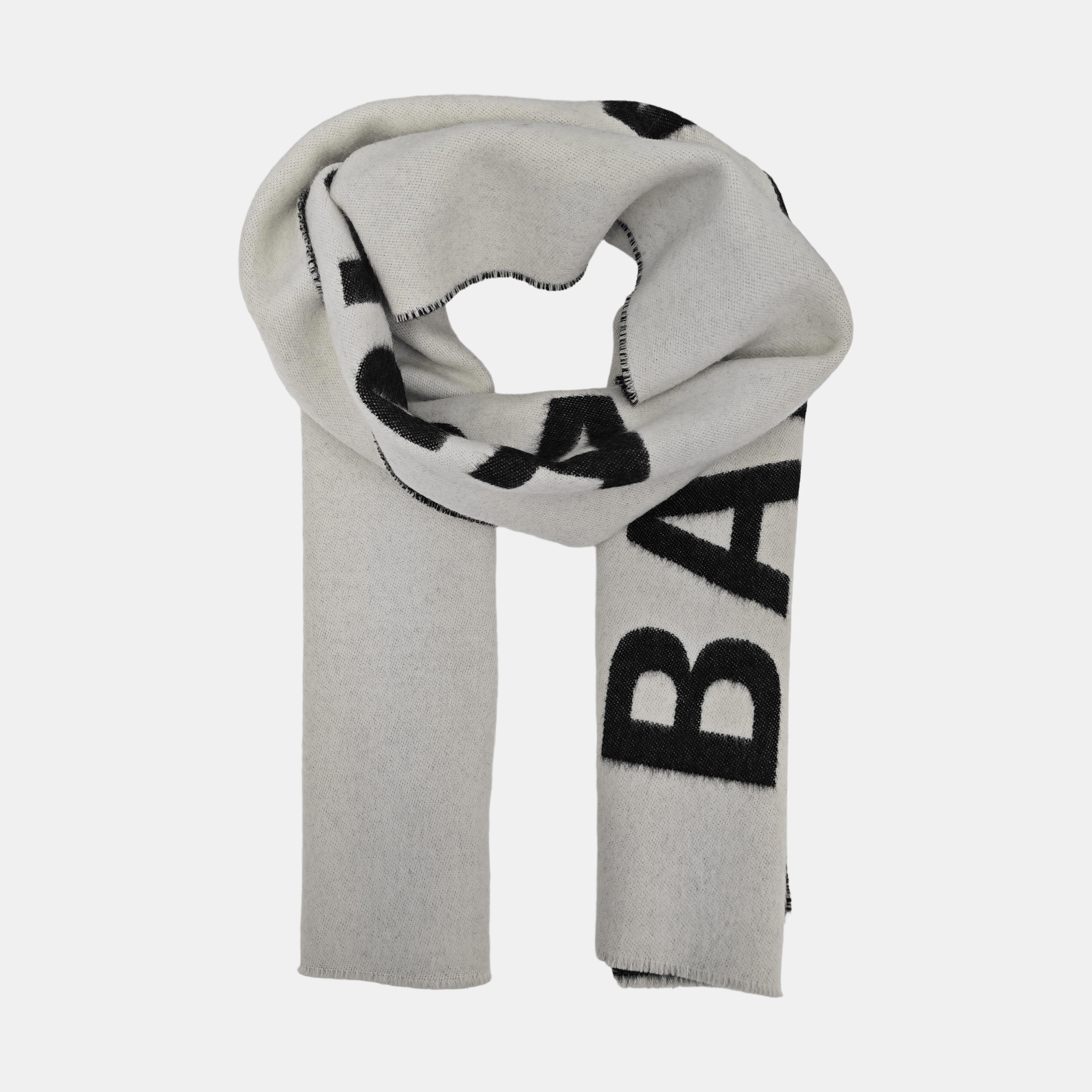 Balenciaga Balenciaga Logo Wool Scarf One Size Size 30 - 2 Thumbnail