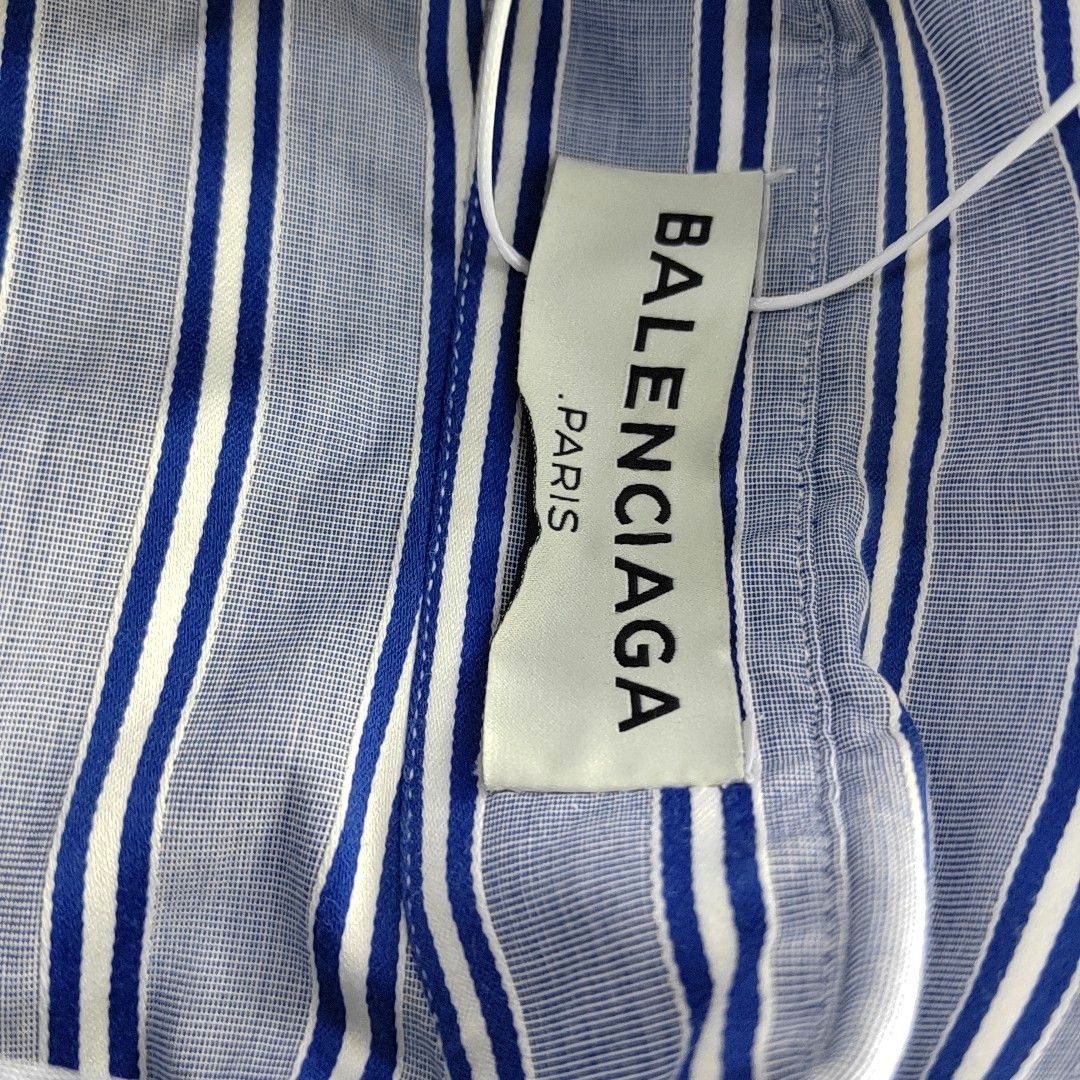 Balenciaga Balenciaga Striped Button Up Shirt Size 36 Size XS / US 0-2 / IT 36-38 - 6 Thumbnail