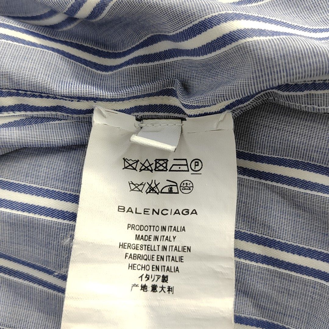 Balenciaga Balenciaga Striped Button Up Shirt Size 36 Size XS / US 0-2 / IT 36-38 - 4 Thumbnail