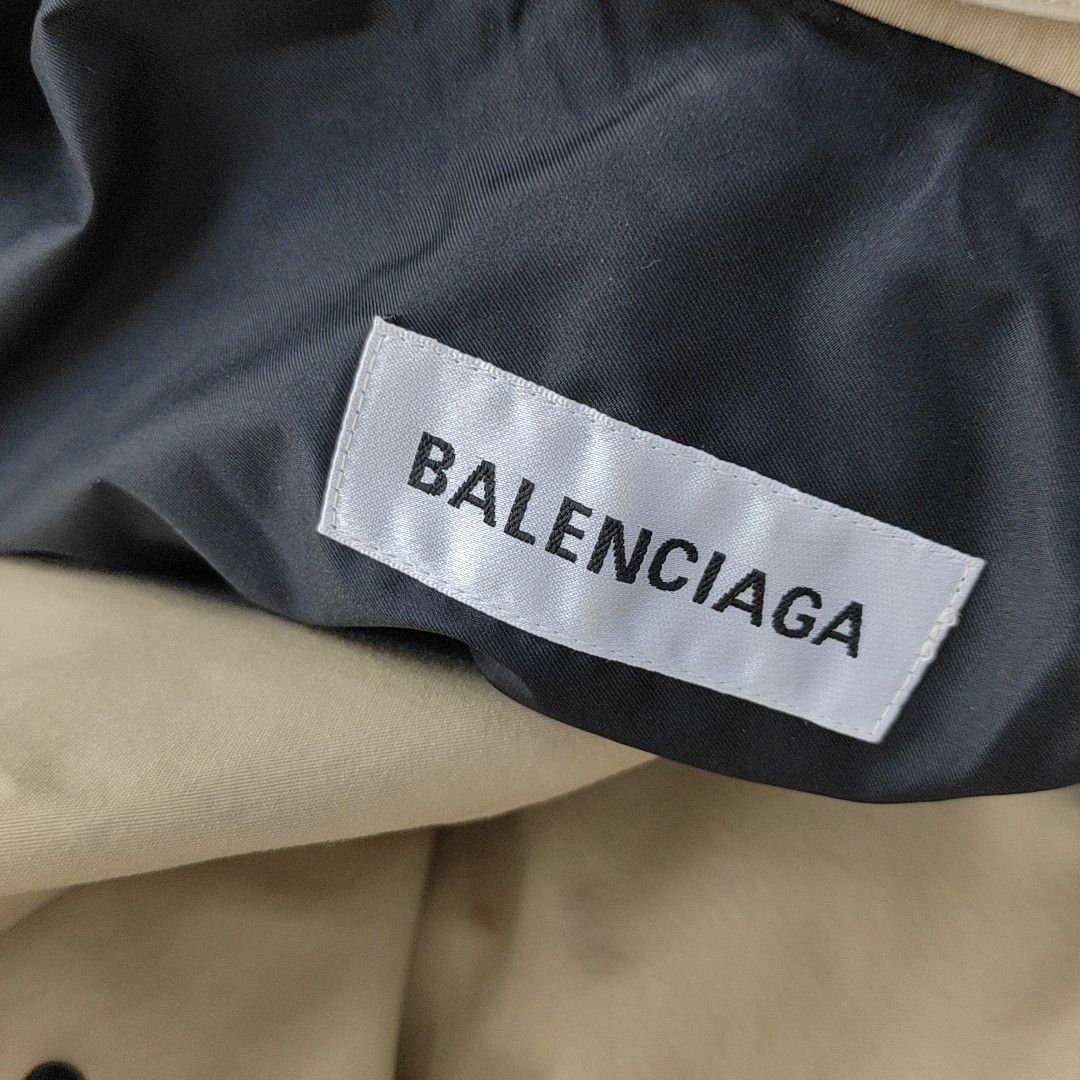 Balenciaga Balenciaga Logo Back Trench Coat Size 34 Size XXS / US 00 / IT 34 - 8 Thumbnail
