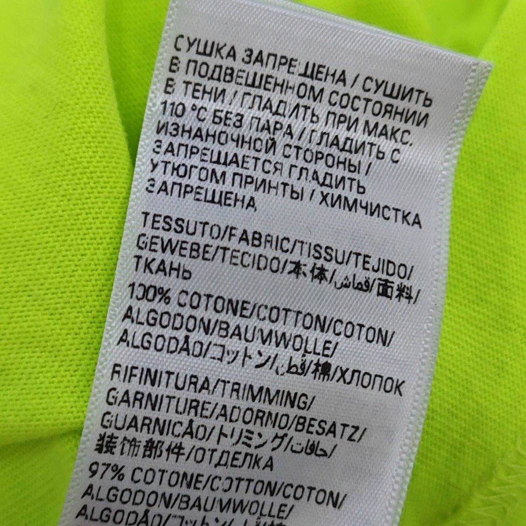 Balenciaga Balenciaga Neon Green Logo Short Sleeve T-Shirt Size S Size US S / EU 44-46 / 1 - 3 Thumbnail