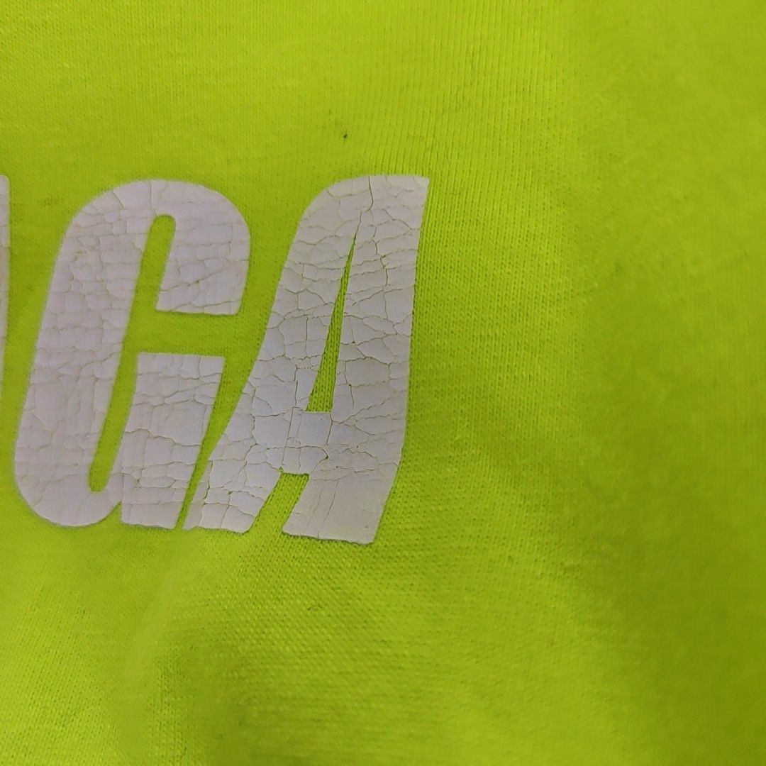 Balenciaga Balenciaga Neon Green Logo Short Sleeve T-Shirt Size S Size US S / EU 44-46 / 1 - 5 Thumbnail