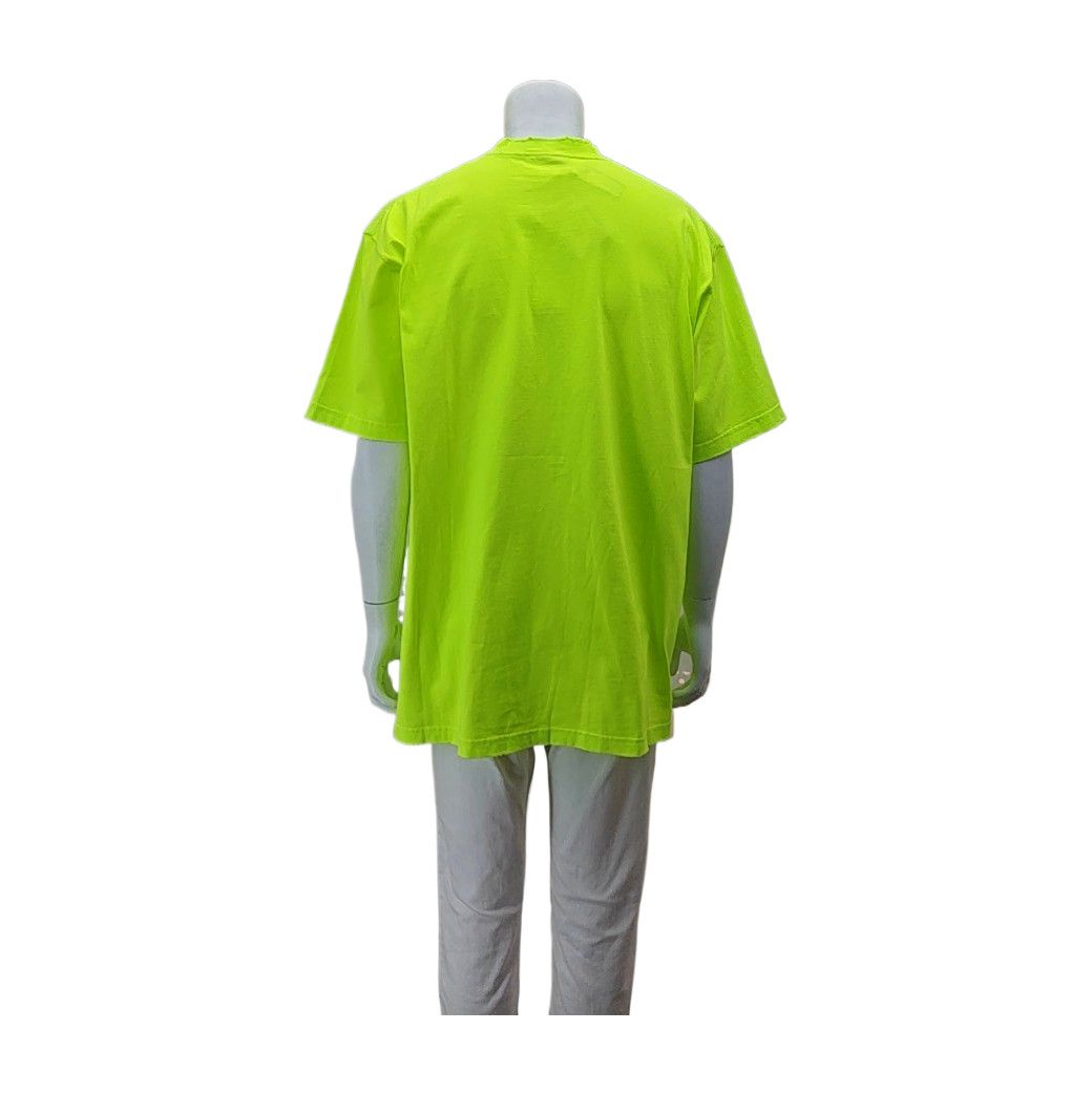 Balenciaga Balenciaga Neon Green Logo Short Sleeve T-Shirt Size S Size US S / EU 44-46 / 1 - 2 Thumbnail