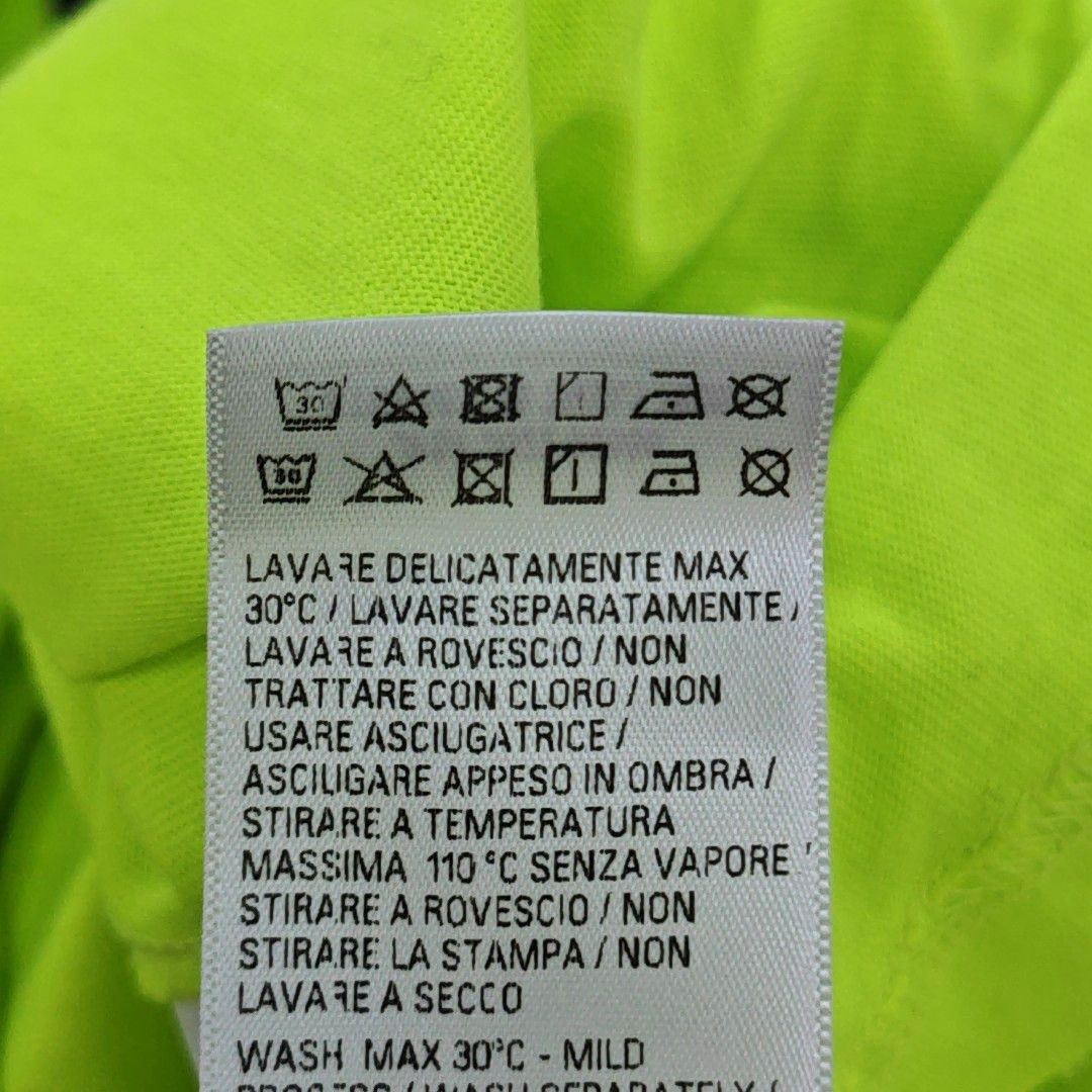 Balenciaga Balenciaga Neon Green Logo Short Sleeve T-Shirt Size S Size US S / EU 44-46 / 1 - 4 Thumbnail