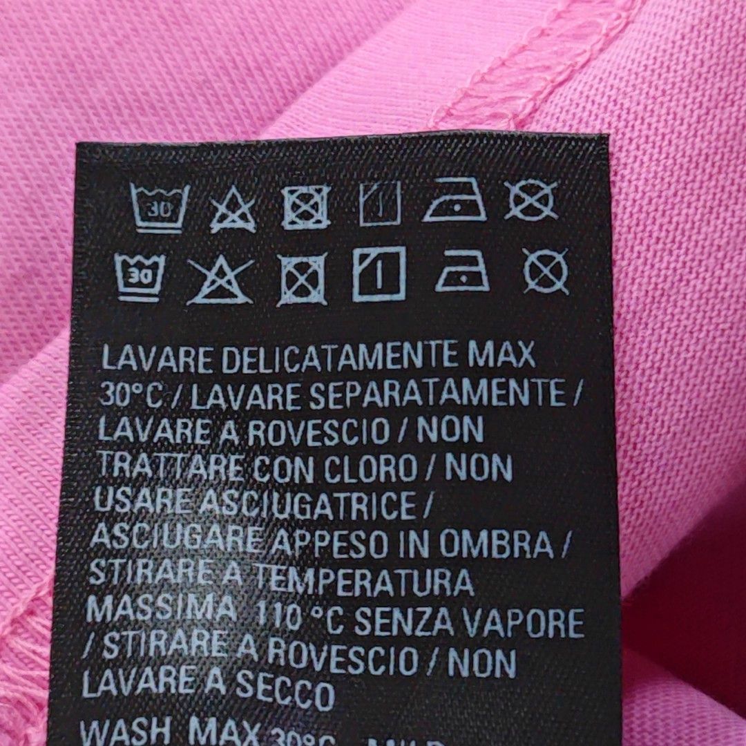 Balenciaga Balenciaga Embroidered Logo Pink T-Shirt Size M Size US M / EU 48-50 / 2 - 4 Thumbnail