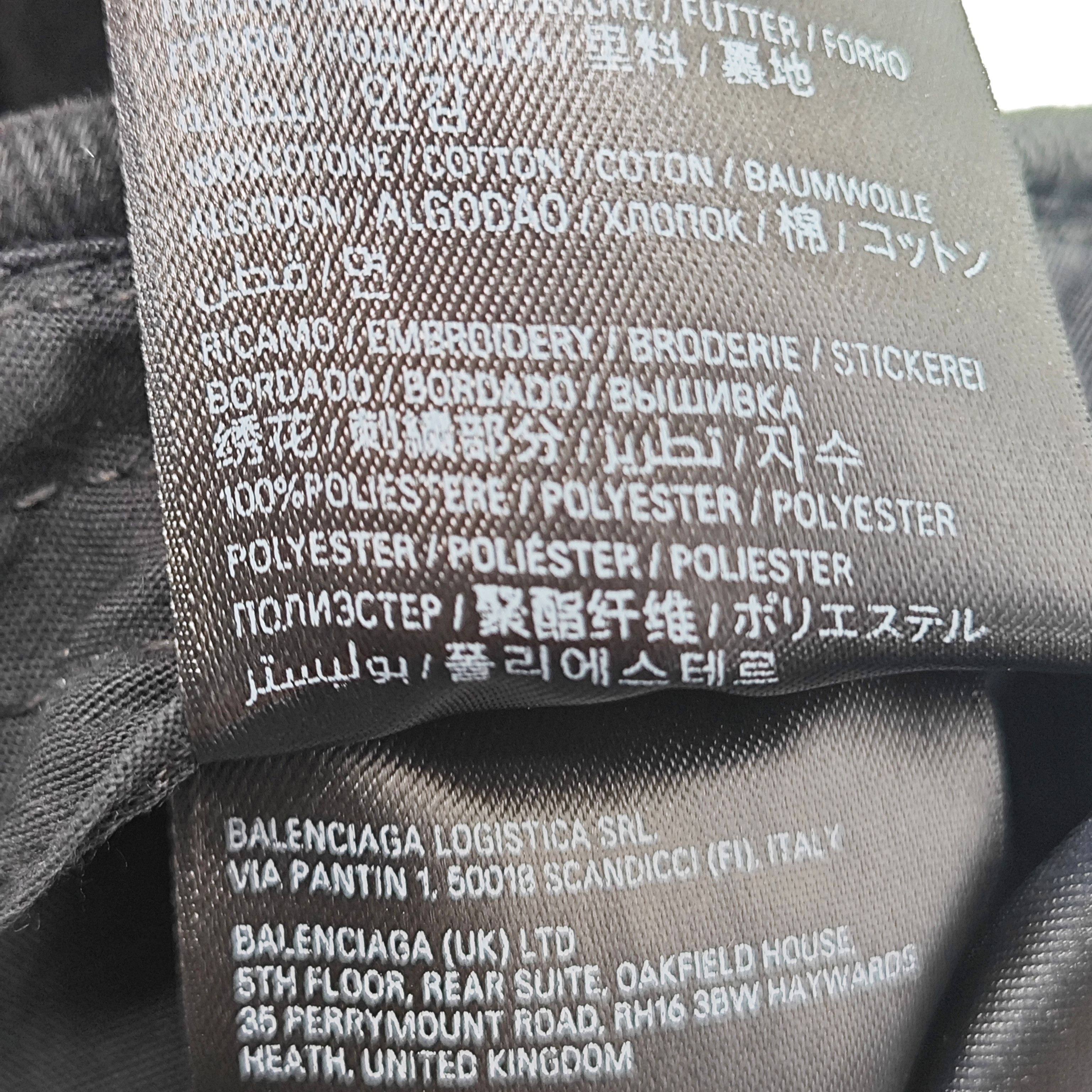 Balenciaga Balenciaga Distressed Logo Baseball Cap One Size Size ONE SIZE - 4 Thumbnail