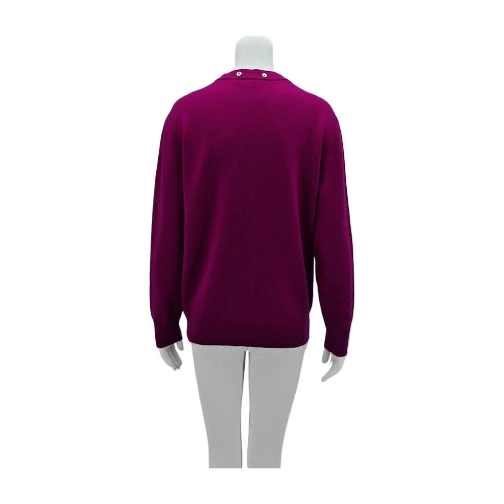 Balenciaga Balenciaga Purple Wool Pullover Sweater Size 38 Size XS / US 0-2 / IT 36-38 - 2 Thumbnail