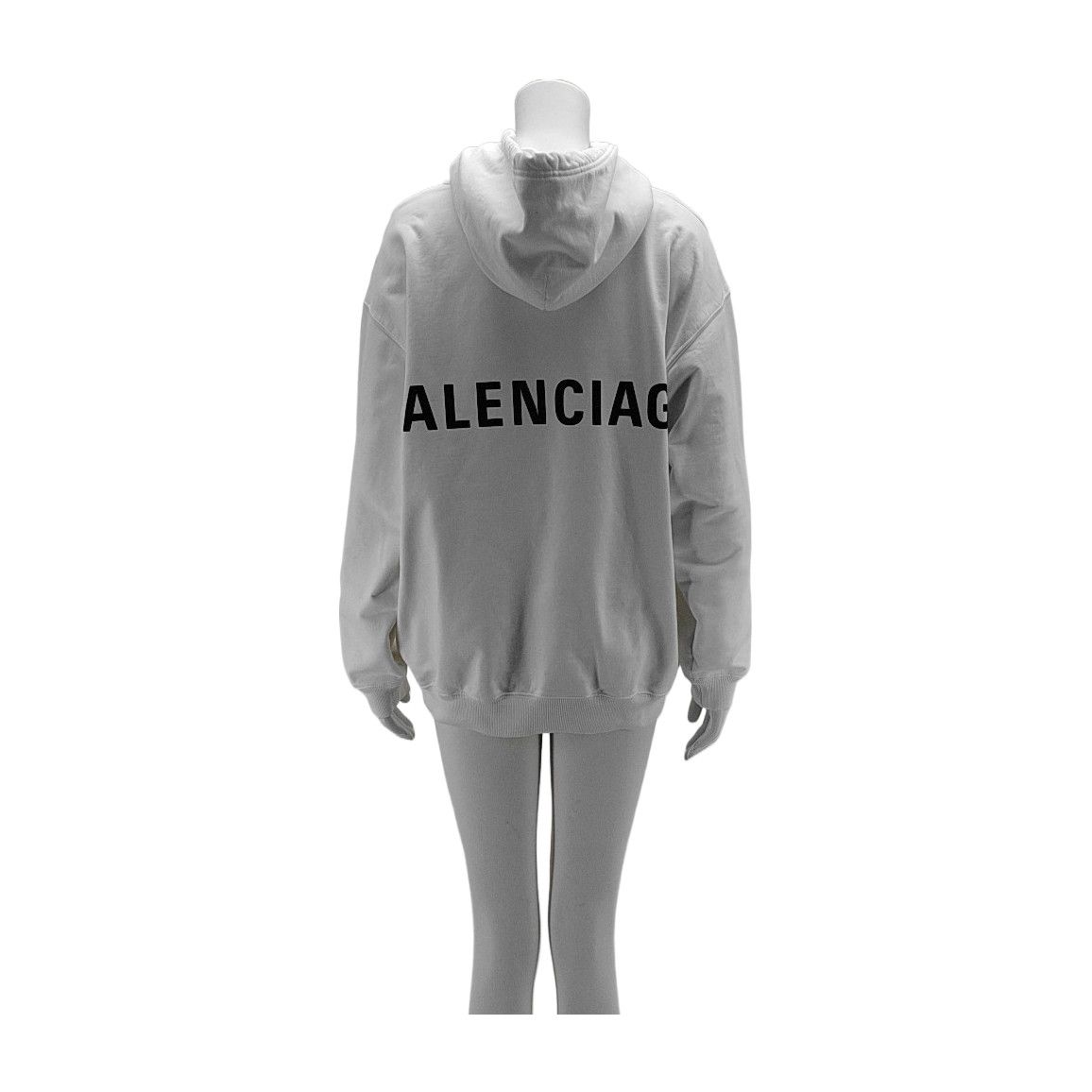 Balenciaga Balenciaga White Logo Hoodie Size S Size S / US 4 / IT 40 - 2 Thumbnail