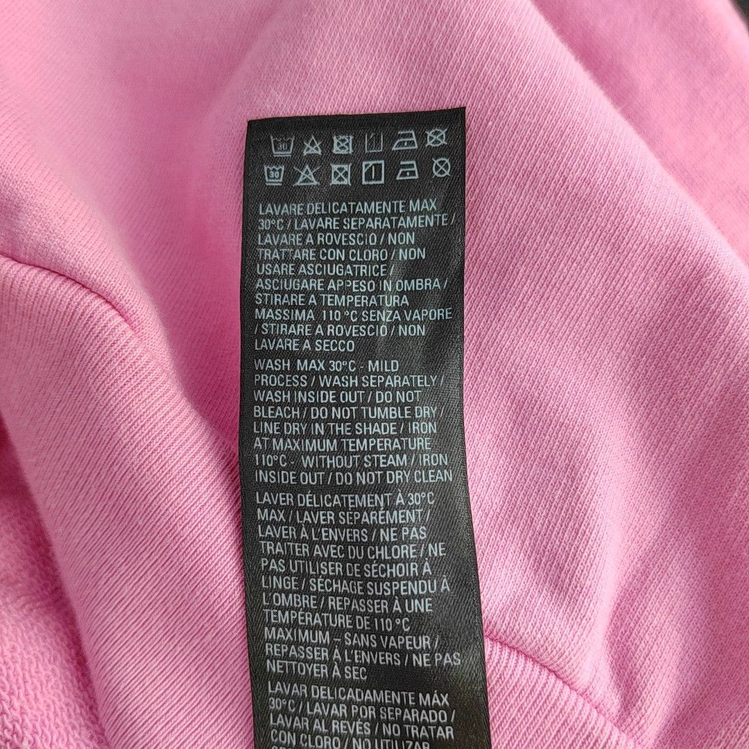 Balenciaga Balenciaga Pink Cotton Logo Sweatshirt Size L Size L / US 10 / IT 46 - 4 Thumbnail