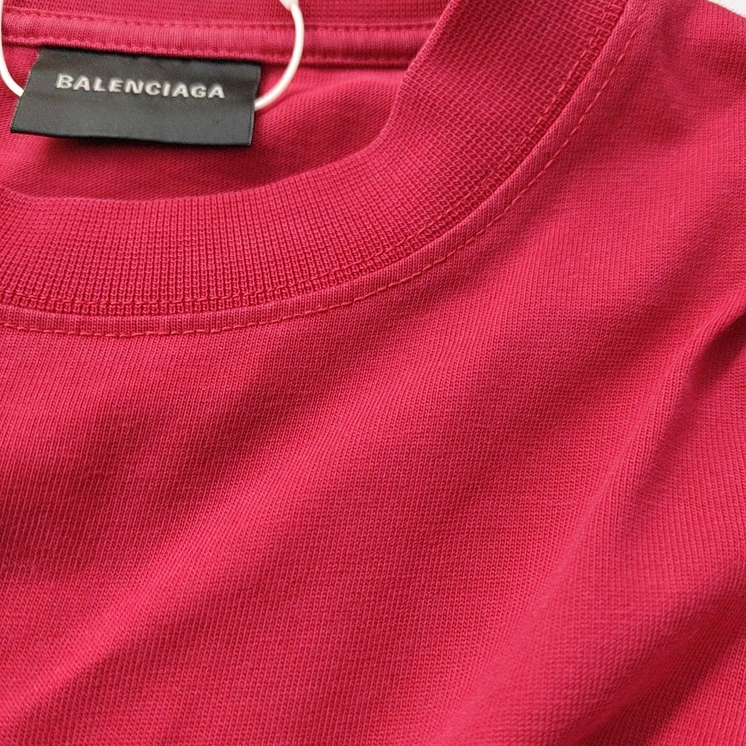 Balenciaga Balenciaga Red Logo T-Shirt Size XXS Size XXS / US 00 / IT 34 - 6 Thumbnail