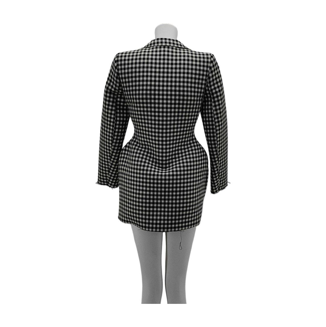 Balenciaga Balenciaga Gingham Wool Blazer Size 36 Size XS / US 0-2 / IT 36-38 - 2 Thumbnail