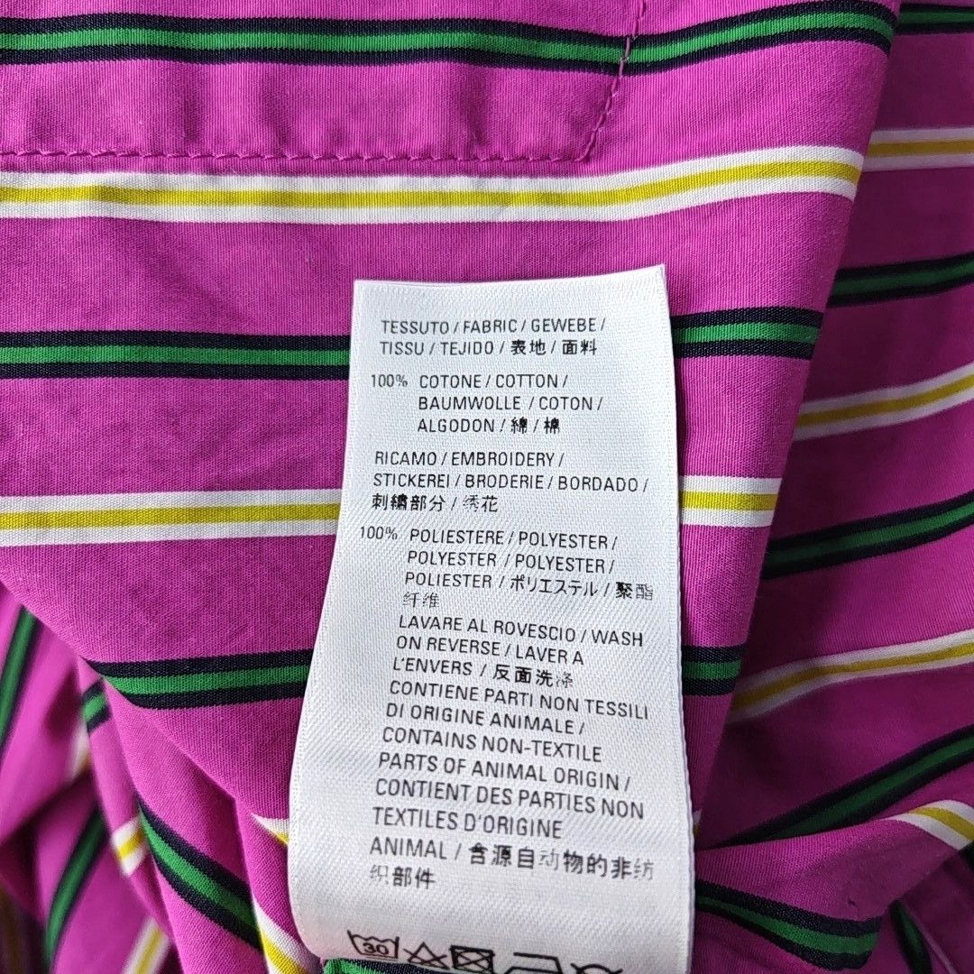 Balenciaga BALENCIAGA Striped Cotton Button Up Shirt Size 34 Size XS / US 0-2 / IT 36-38 - 3 Thumbnail