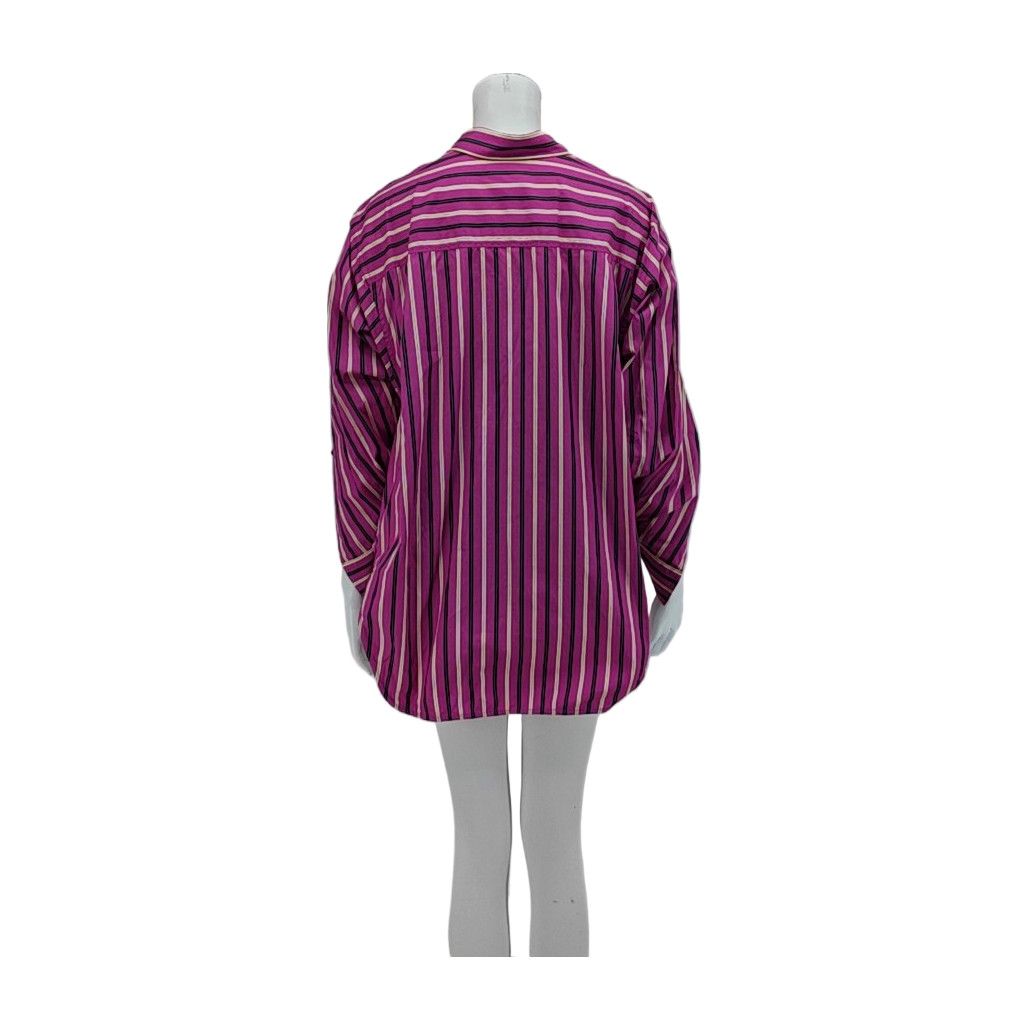 Balenciaga BALENCIAGA Striped Cotton Button Up Shirt Size 34 Size XS / US 0-2 / IT 36-38 - 2 Thumbnail