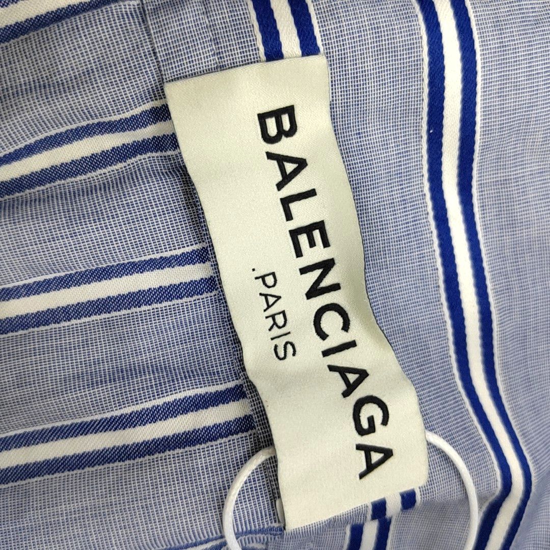 Balenciaga Balenciaga Striped Button Up Shirt Size 36 Size XS / US 0-2 / IT 36-38 - 5 Thumbnail