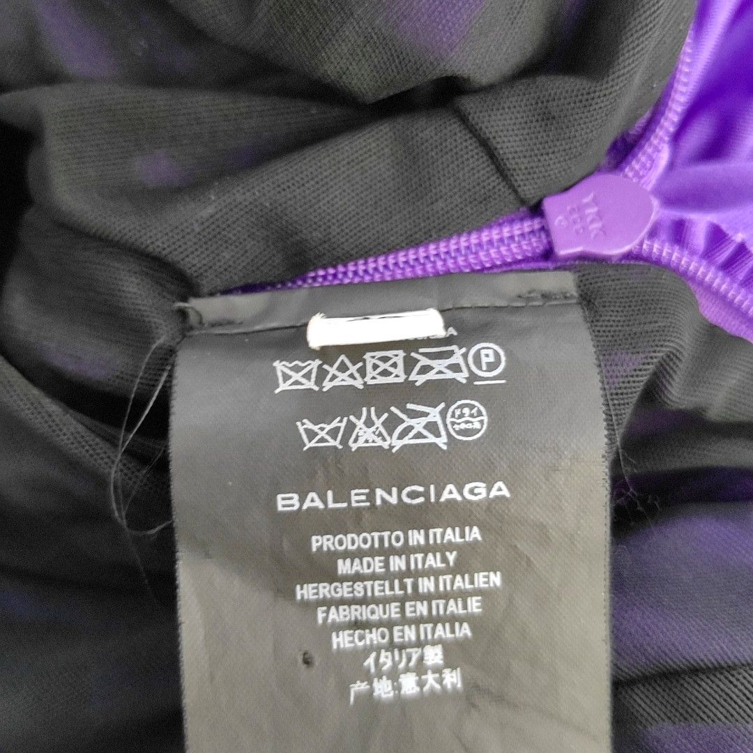 Balenciaga BALENCIAGA Purple Ruched Long Sleeve Top Size 38 Size S / US 4 / IT 40 - 4 Thumbnail