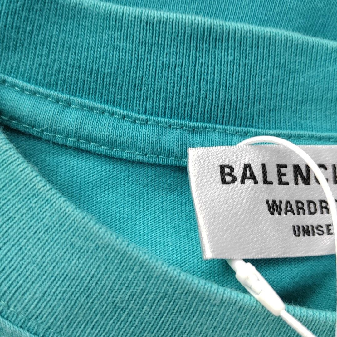 Balenciaga Balenciaga Green Wardrobe Logo T-Shirt XS Size XS / US 0-2 / IT 36-38 - 5 Thumbnail