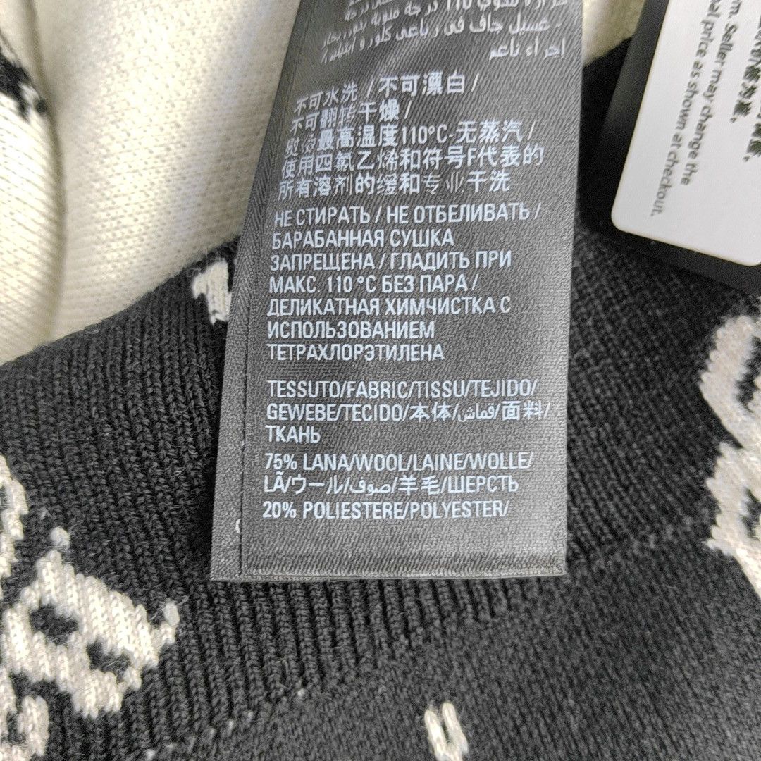 Balenciaga Balenciaga All-Over Logo Knit Sweater XS Size XS / US 0-2 / IT 36-38 - 3 Thumbnail