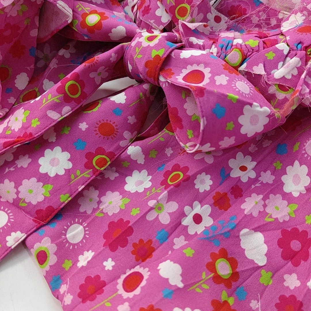 Balenciaga Balenciaga Floral Print Tie-Neck Blouse Size 36 Size XS / US 0-2 / IT 36-38 - 5 Thumbnail