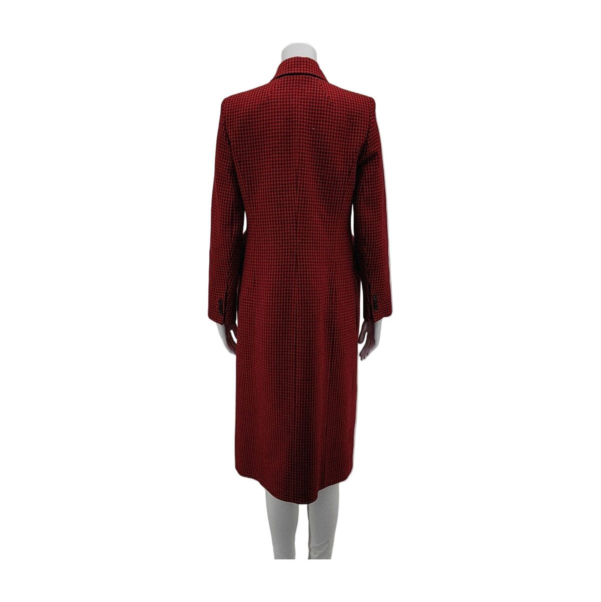 Balenciaga Balenciaga Red Houndstooth Wool Coat Size 38 Size XS / US 0-2 / IT 36-38 - 2 Thumbnail