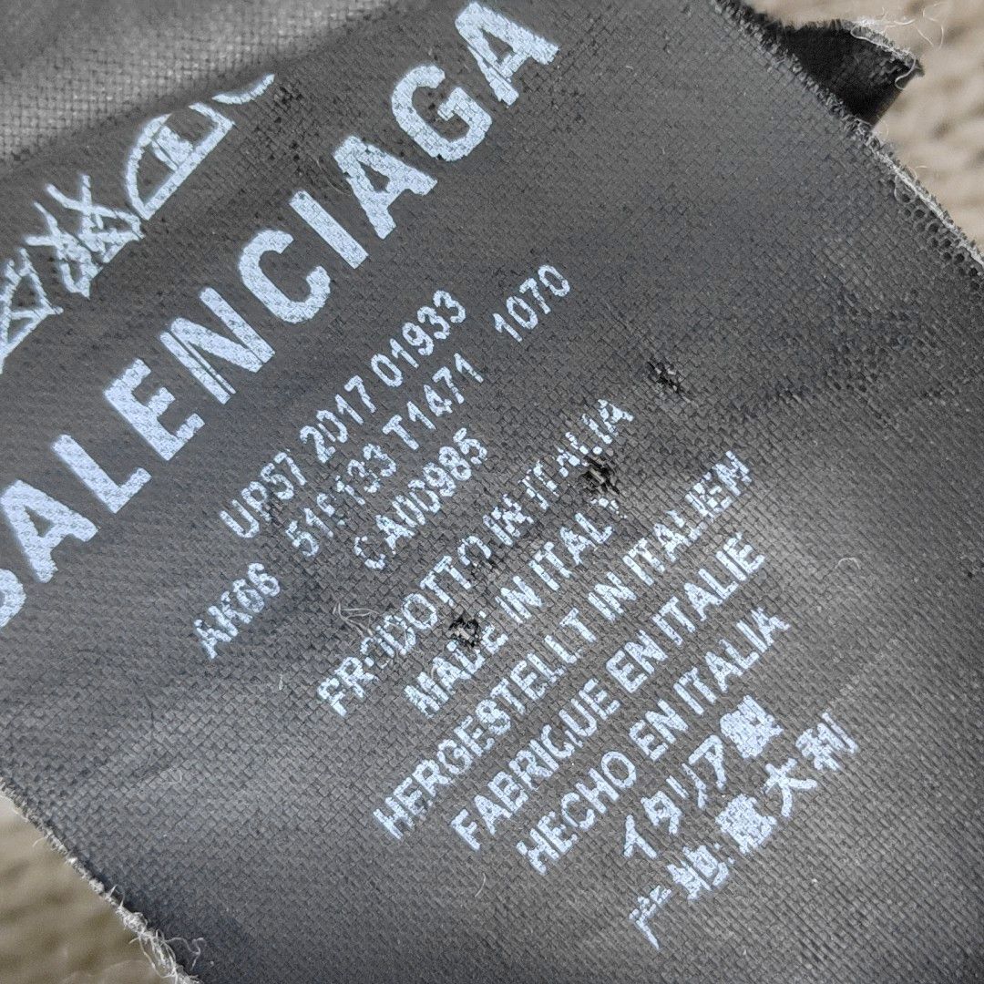 Balenciaga Balenciaga All Over Logo Knit Sweater Size S Size S / US 4 / IT 40 - 6 Thumbnail