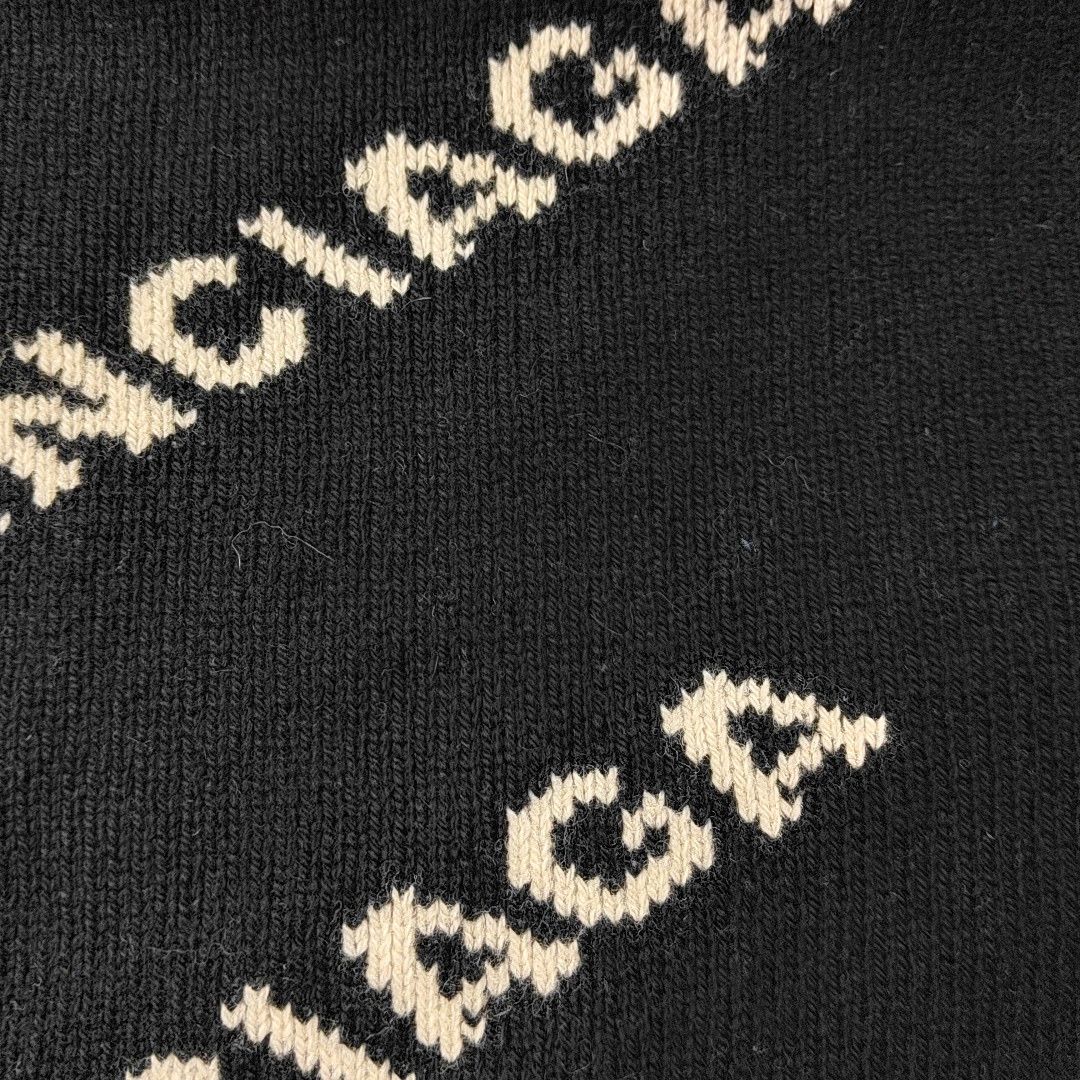 Balenciaga Balenciaga All Over Logo Knit Sweater Size S Size S / US 4 / IT 40 - 8 Thumbnail