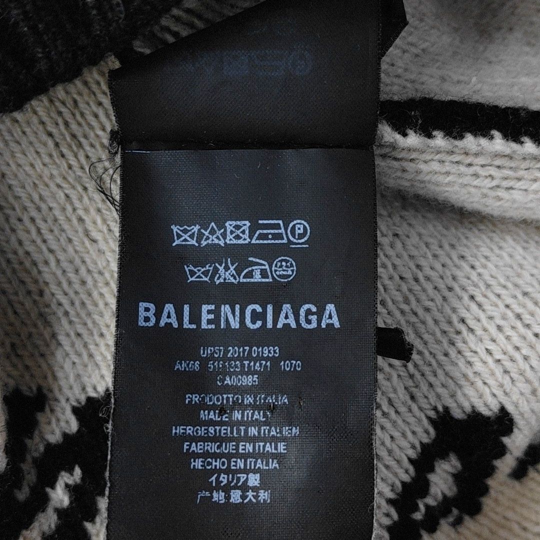 Balenciaga Balenciaga All Over Logo Knit Sweater Size S Size S / US 4 / IT 40 - 4 Thumbnail