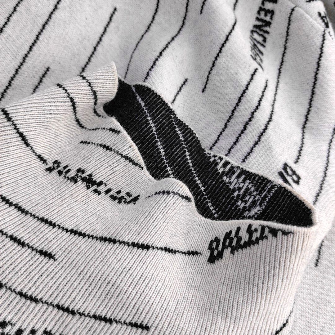 Balenciaga Balenciaga All Over Logo Wool Sweater Size M Size M / US 6-8 / IT 42-44 - 6 Thumbnail