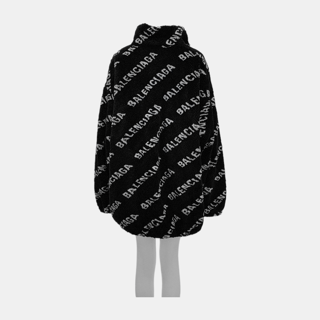 Balenciaga Balenciaga All Over Logo Jacket Size 34 Size XXS / US 00 / IT 34 - 2 Thumbnail