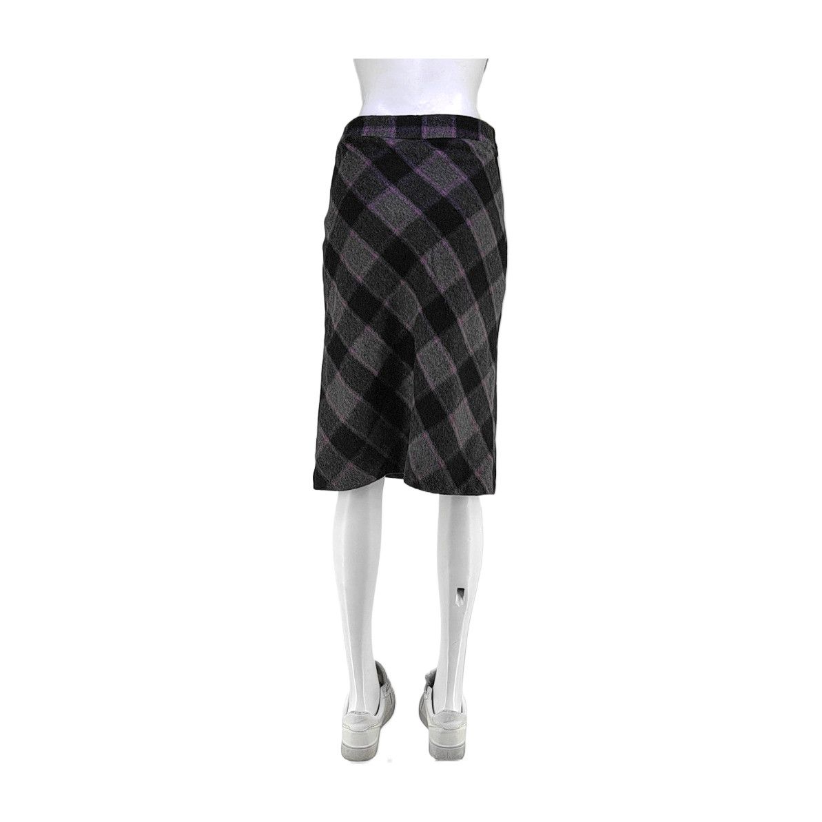 Balenciaga Balenciaga Plaid Wool Blend Midi Skirt Size 38 Size 27" / US 4 / IT 40 - 2 Thumbnail