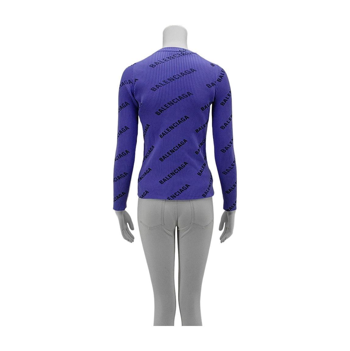Balenciaga Balenciaga All-Over Logo Sweater Size M Size M / US 6-8 / IT 42-44 - 2 Thumbnail