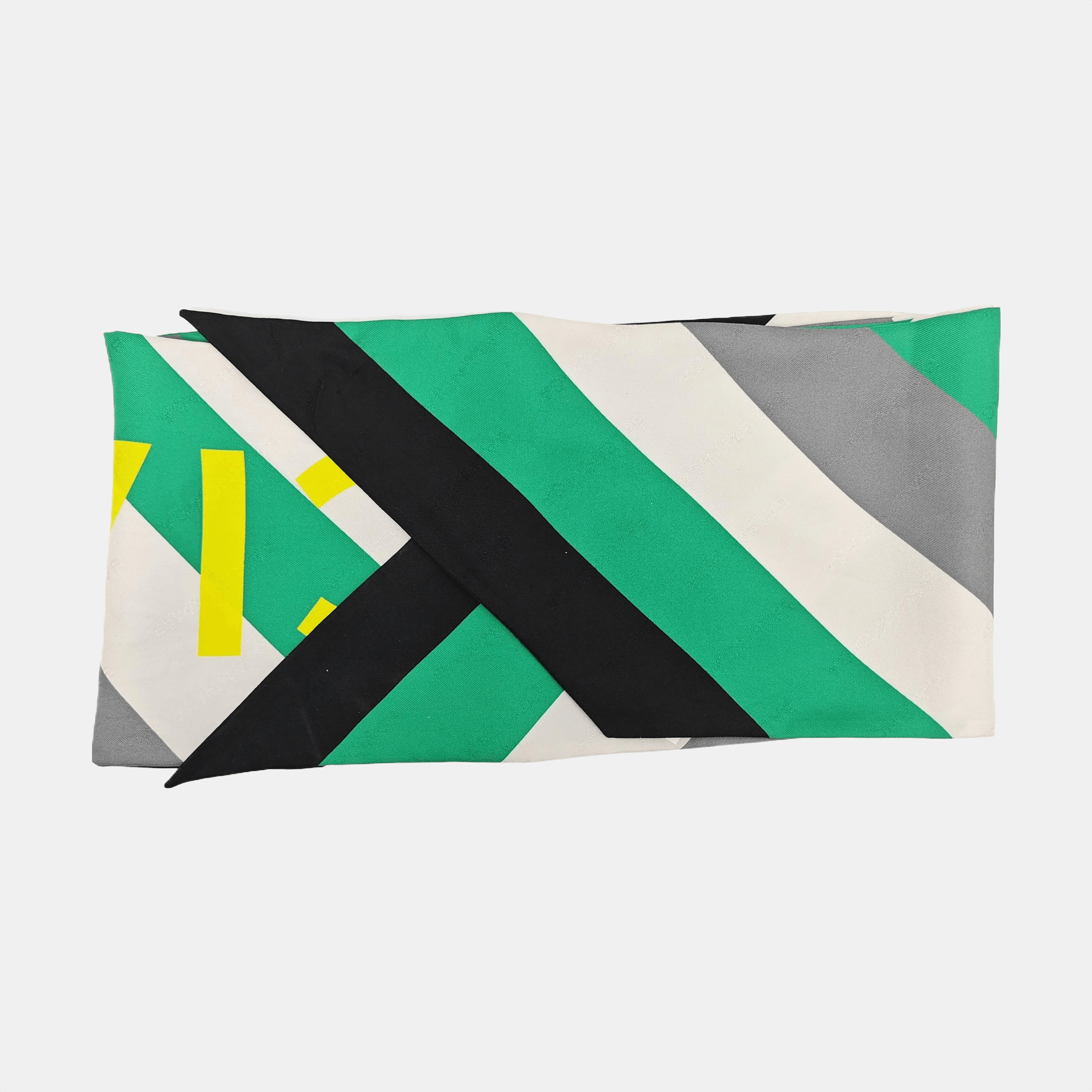 Balenciaga Balenciaga Logo Striped Silk Scarf One Size Size ONE SIZE - 2 Thumbnail