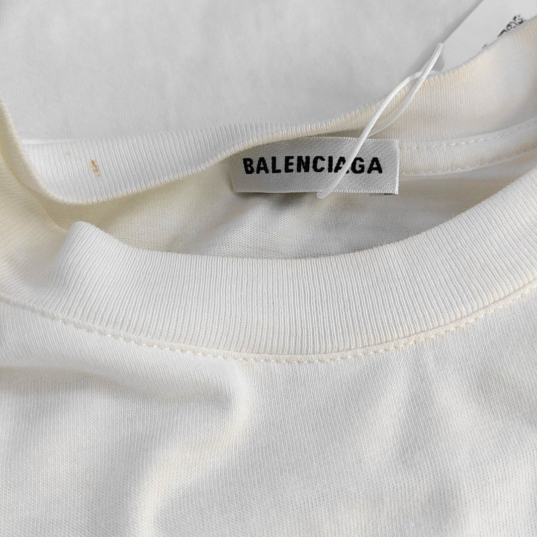Balenciaga Balenciaga White Cotton T-Shirt Size S Size S / US 4 / IT 40 - 7 Thumbnail