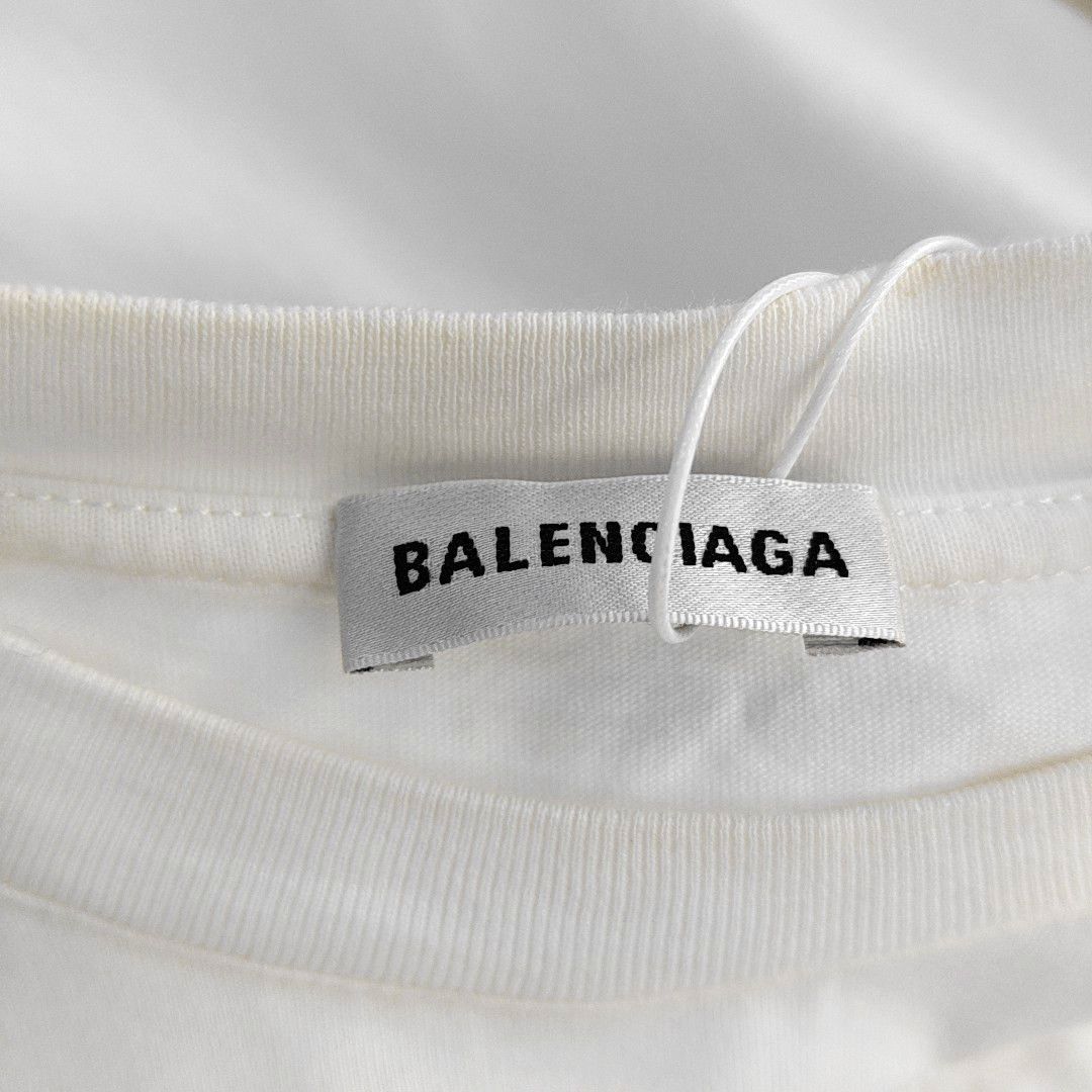 Balenciaga Balenciaga White Cotton T-Shirt Size S Size S / US 4 / IT 40 - 6 Thumbnail
