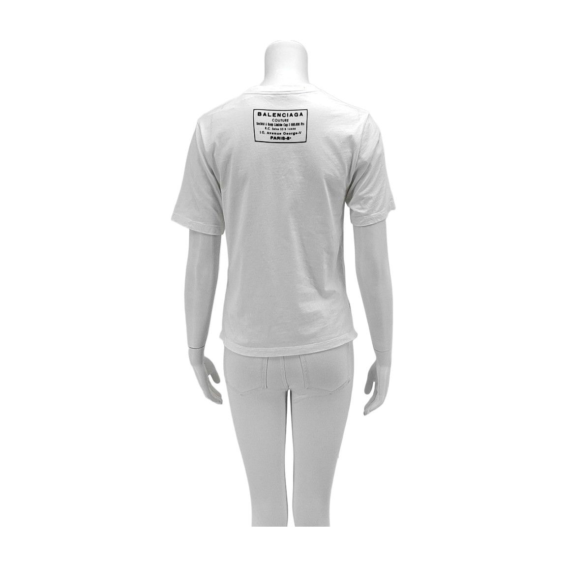 Balenciaga Balenciaga White Cotton T-Shirt Size S Size S / US 4 / IT 40 - 2 Thumbnail