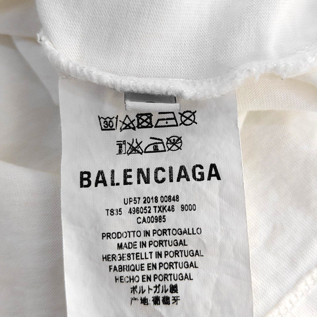 Balenciaga Balenciaga White Cotton T-Shirt Size S Size S / US 4 / IT 40 - 4 Thumbnail