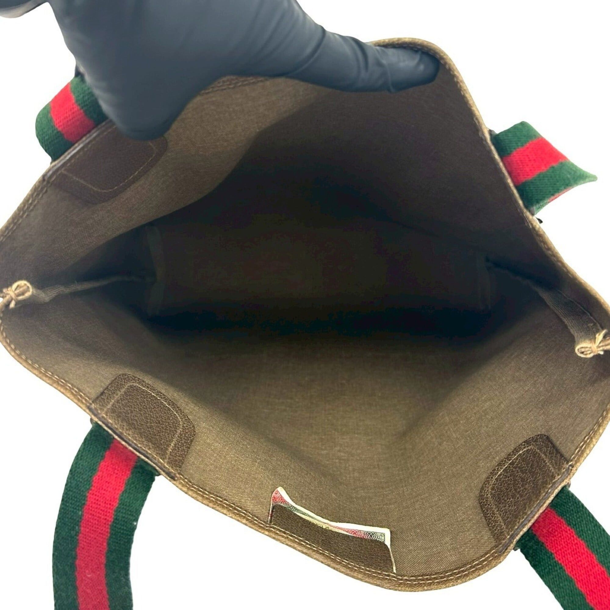Gucci GUCCI (Old Gucci) Vintage Sherry Line GG Logo Hardware Leather Tote Bag Handbag Brown 19919 Size ONE SIZE - 9 Thumbnail