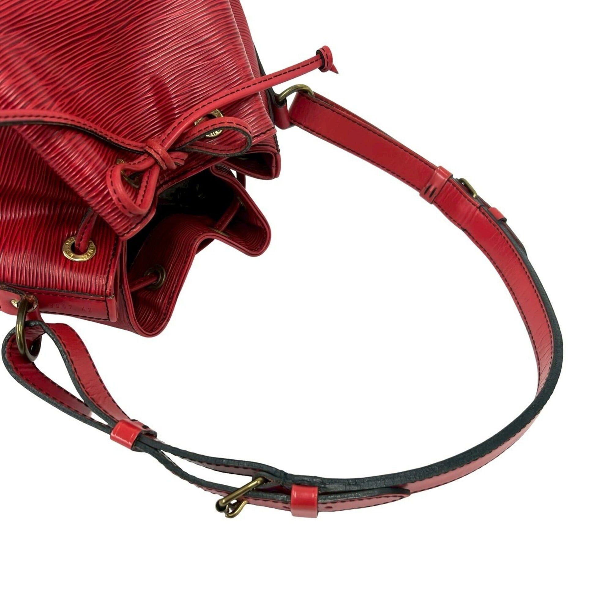 Louis Vuitton LOUIS VUITTON Vintage Petit Noé Epi Leather Semi-One Shoulder Bag, Castilian Red, 24938 Size ONE SIZE - 4 Thumbnail